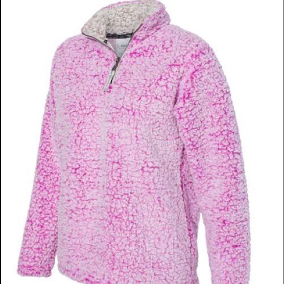 Fleece Sherpa Pullover with Quarter Zip Neckline - Picture 4 of 6